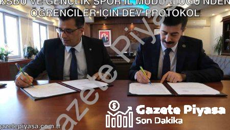 KSBÜ ve Gençlik Spor İl Müdürlüğü’nden Öğrenciler İçin Dev Protokol