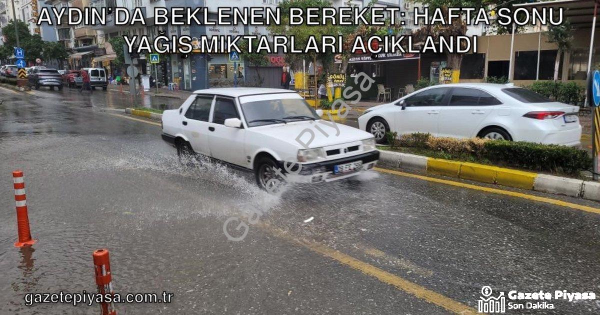 "Aydın’da Beklenen Bereket: Hafta Sonu Yağış Miktarları Açıklandı" başlıklı haber için fotorealistik