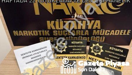 Kütahya’da Suçlulara Geçit Yok: Son 2 Haftada 22 Tutuklama ve Dev Cephanelik