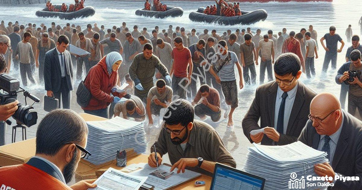 "İzmir Kıyılarında Yoğun Mesai: 120 Düzensiz Göçmen İçin İşlem Yapıldı" başlıklı haber için fotoreal