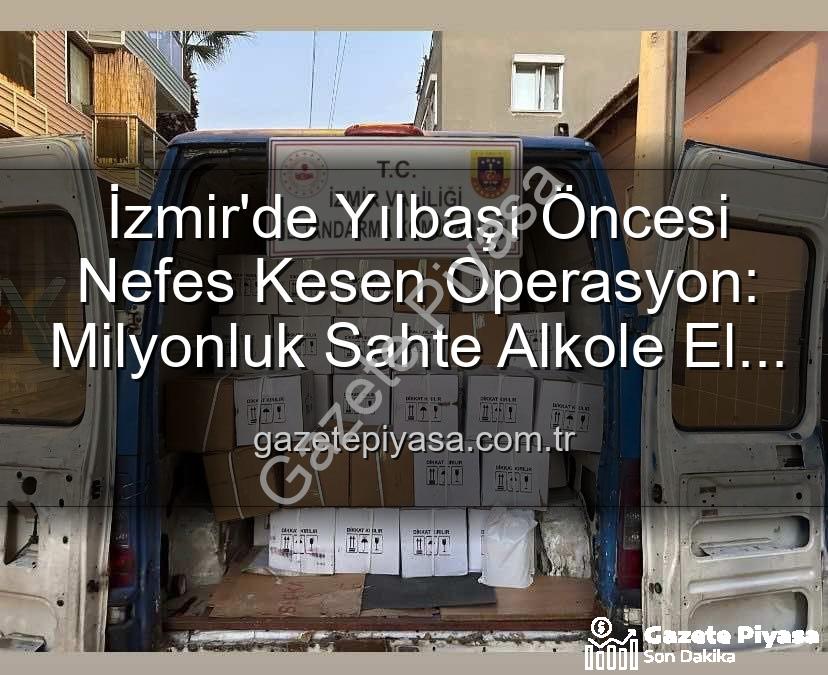kaçak alkol - İzmir'de Yılbaşı Öncesi Nefes Kesen Operasyon: Milyonluk Sahte Alkole El Konuldu!