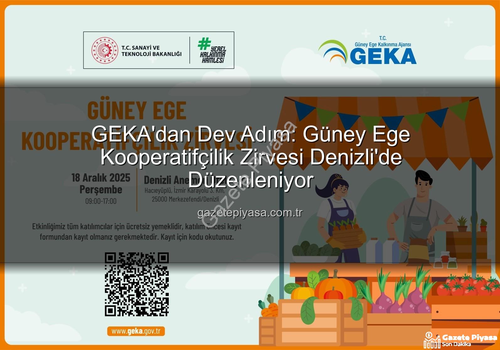Güney Ege Kooperatifçilik Zirvesi - GEKA'dan Dev Adım: Güney Ege Kooperatifçilik Zirvesi Denizli'de Düzenleniyor