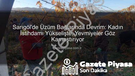 Sarıgöl’de Üzüm Bağlarında Devrim: Kadın İstihdamı Yükselişte, Yevmiyeler Göz Kamaştırıyor