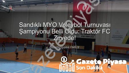 Sandıklı MYO Voleybol Turnuvası Şampiyonu Belli Oldu: Traktör FC Zirvede!