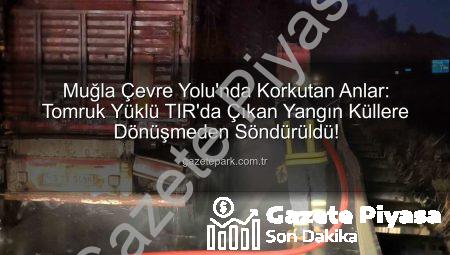 Muğla Çevre Yolunda Tomruk Yüklü TIR’da Korkutan Yangın: İtfaiye Saniyeler İçinde Müdahale Etti!