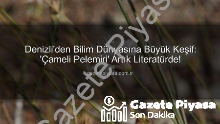Denizli’den Bilim Dünyasına Büyük Keşif: ‘Çameli Pelemiri’ Artık Literatürde!