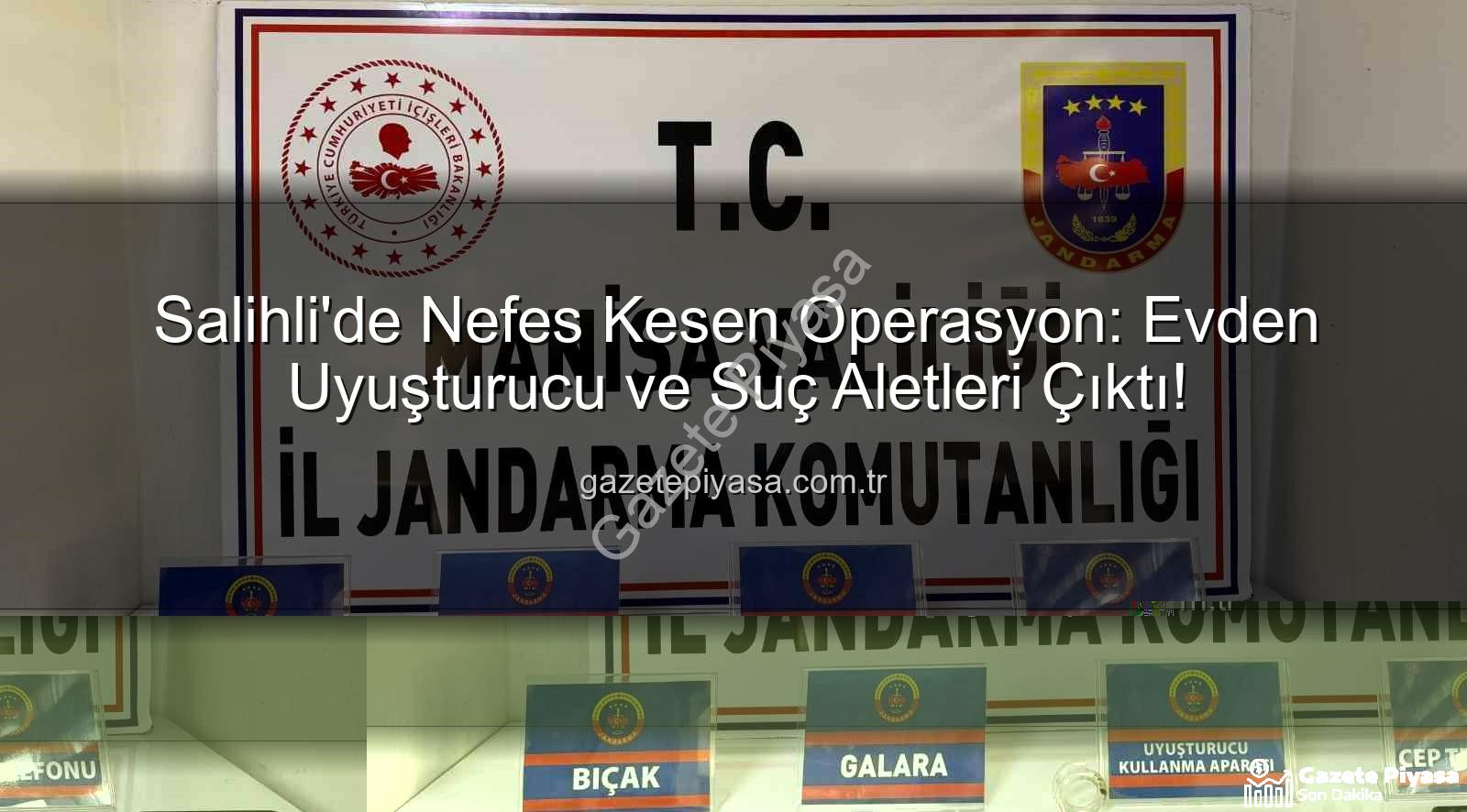 Salihli uyuşturucu operasyonu - Salihli'de Nefes Kesen Operasyon: Evden Uyuşturucu ve Suç Aletleri Çıktı!